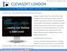 Tablet Screenshot of clevasoft.co.uk